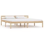 vidaXL Sängram utan madrass massiv furu 180x200 cm