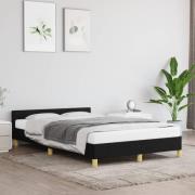 vidaXL sängram utan madrass svart 120x190 cm tyg