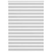 vidaXL Rullgardin zebra ljusgrå 160x200 cm tyg bredd 155,9cm polyester