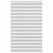 vidaXL Rullgardin zebra ljusgrå 145x230 cm tyg bredd 140,9cm polyester