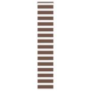 vidaXL Rullgardin zebra brun 45x200 cm tyg bredd 40,9 cm polyester