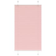 vidaXL Plisserad persienn rosa 80x100 cm tyg bredd 79,4 cm polyester