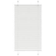vidaXL Plisserad persienn vit 70x100 cm tyg bredd 69,4 cm polyester