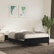vidaXL sängram utan madrass svart 120x190 cm sammet