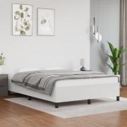 vidaXL Sängram vit 140x190 cm konstläder