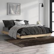 vidaXL Sängram sonoma-ek 135x190 cm konstruerat trä