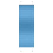 vidaXL Plisserad persienn blå 40x100cm tyg bredd 39,4cm polyester