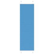 vidaXL Plisserad persienn blå 55x200cm tyg bredd 54,4cm polyester