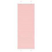 vidaXL Plisserad persienn rosa 80x200 cm tyg bredd 79,4 cm polyester