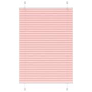 vidaXL Plisserad persienn rosa 85x100 cm tyg bredd 84,4 cm polyester