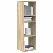 vidaXL Bokhylla sonoma-ek 34x31x112 cm konstruerat trä