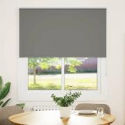 vidaXL Rullgardin mörkläggning grå 140x150 cm tyg bredd 136,6 cm