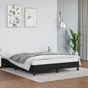 vidaXL Sängram svart 140x190 cm konstläder