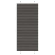 vidaXL Plisserad persienn svart 85x200 cm tyg bredd 84,4 cm polyester