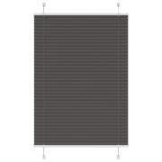 vidaXL Plisserad persienn svart 100x150 cm tyg bredd 99,4 cm polyester