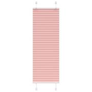 vidaXL Plisserad persienn rosa 45x150cm tyg bredd 44,4cm polyester