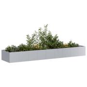 vidaXL Planteringskärl 360x80x40 cm galvaniserat stål