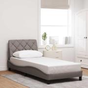 vidaXL Bed Frame without Mattress Taupe 80x200 cm Fabric