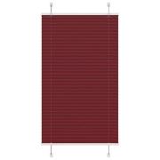 vidaXL Plisserad persienn Bordeaux röd 80x100 cm tyg bredd 79,4 cm