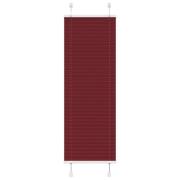 vidaXL Plisserad persienn Bordeaux röd 50x100 cm tyg bredd 49,4cm