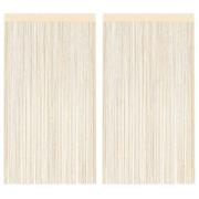 vidaXL Trådgardiner 2 st 100x250 cm gräddvit