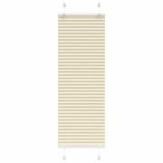 vidaXL Plisserad persienn cremefärgad 50x100cm tyg bredd 49,4cm