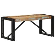 vidaXL Soffbord flerfärgat 80x40x35 cm massivt trä återvunnet