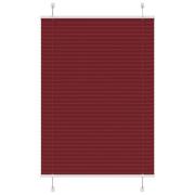 vidaXL Plisserad persienn Bordeaux röd 100x100 cm tyg bredd 99,4 cm