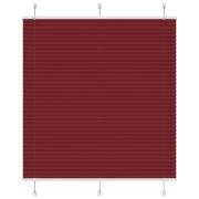 vidaXL Plisserad persienn Bordeaux röd 120x150 cm tyg bredd 119,4 cm