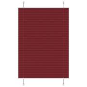 vidaXL Plisserad persienn Bordeaux röd 95x100 cm tyg bredd 94,4 cm