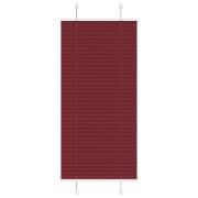 vidaXL Plisserad persienn Bordeaux röd 65x150 cm tyg bredd 64,4 cm