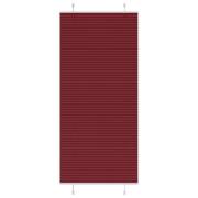 vidaXL Plisserad persienn Bordeaux röd 85x200 cm tyg bredd 84,4 cm