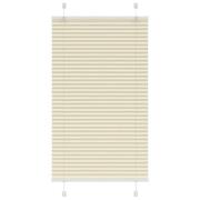 vidaXL Plisserad persienn cremefärgad 70x100 cm tyg bredd 69,4 cm