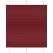 vidaXL Plisserad persienn Bordeaux röd 115x100 cm tyg bredd 114,4 cm