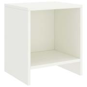 vidaXL Sängbord vit 35x30x40 cm massiv furu