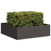 vidaXL Planteringskärl svart 100x100x30 cm stål