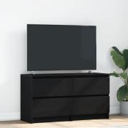 vidaXL TV-bänk svart 100x35x54 cm konstruerat trä