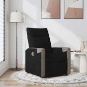 vidaXL Reclinerfåtölj svart tyg