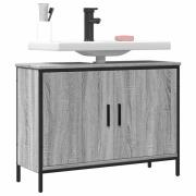 vidaXL Tvättställsskåp grå sonoma 80x30x60 cm konstruerat trä