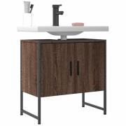 vidaXL Tvättställsskåp brun ek 60x33x60 cm konstruerat trä