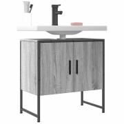 vidaXL Tvättställsskåp grå sonoma 60x33x60 cm konstruerat trä