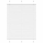 vidaXL Plisserad persienn vit 105x100 cm tyg bredd 104,4cm polyester