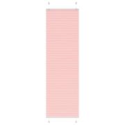 vidaXL Plisserad persienn rosa 60x200cm tyg bredd 59,4cm polyester