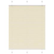 vidaXL Plisserad persienn cremefärgad 110x150 cm tyg bredd 109,4cm
