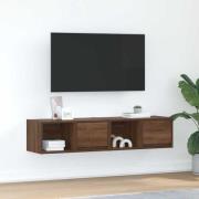 vidaXL TV-bänkar 2 st brun ek 60x31x25,5 cm konstruerat trä