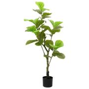 vidaXL Konstgjort fikusträd 30 blad 125 cm grönt