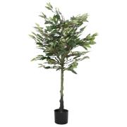 vidaXL Konstgjort fikusträd 480 blad 130 cm grönt