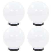 vidaXL Globlampor 4 st LED sfäriska 20 cm PMMA