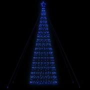 vidaXL LED julgran 1534 LEDs blå 503 cm