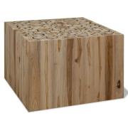 vidaXL Soffbord i äkta teak 50x50x35 cm